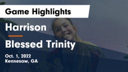 Harrison  vs Blessed Trinity  Game Highlights - Oct. 1, 2022