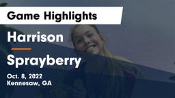 Harrison  vs Sprayberry Game Highlights - Oct. 8, 2022