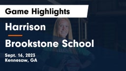 Harrison  vs Brookstone School Game Highlights - Sept. 16, 2023