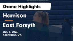 Harrison  vs East Forsyth  Game Highlights - Oct. 5, 2023