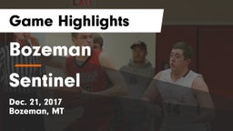 Bozeman  vs Sentinel  Game Highlights - Dec. 21, 2017