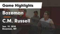Bozeman  vs C.M. Russell  Game Highlights - Jan. 19, 2018