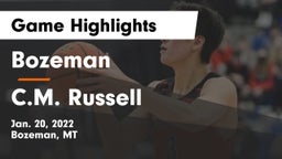 Bozeman  vs C.M. Russell  Game Highlights - Jan. 20, 2022