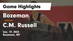 Bozeman  vs C.M. Russell  Game Highlights - Jan. 19, 2023
