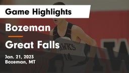 Bozeman  vs Great Falls  Game Highlights - Jan. 21, 2023