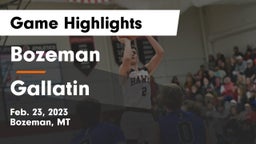 Bozeman  vs Gallatin  Game Highlights - Feb. 23, 2023