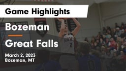 Bozeman  vs Great Falls  Game Highlights - March 2, 2023