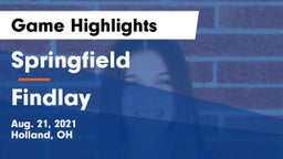 Springfield  vs Findlay  Game Highlights - Aug. 21, 2021
