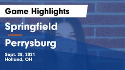 Springfield  vs Perrysburg  Game Highlights - Sept. 28, 2021
