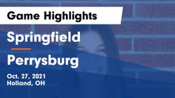 Springfield  vs Perrysburg Game Highlights - Oct. 27, 2021