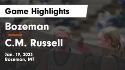 Bozeman  vs C.M. Russell  Game Highlights - Jan. 19, 2023