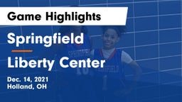 Springfield  vs Liberty Center  Game Highlights - Dec. 14, 2021