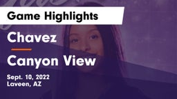 Chavez  vs Canyon View  Game Highlights - Sept. 10, 2022
