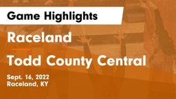 Raceland  vs Todd County Central  Game Highlights - Sept. 16, 2022
