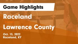 Raceland  vs Lawrence County  Game Highlights - Oct. 13, 2022