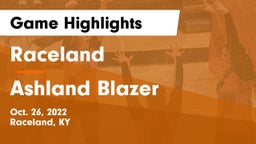 Raceland  vs Ashland Blazer Game Highlights - Oct. 26, 2022