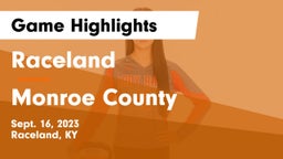 Raceland  vs Monroe County  Game Highlights - Sept. 16, 2023