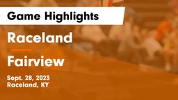 Raceland  vs Fairview  Game Highlights - Sept. 28, 2023