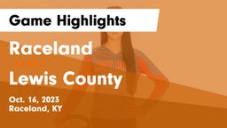 Raceland  vs Lewis County  Game Highlights - Oct. 16, 2023