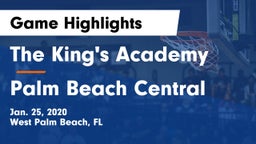 The King's Academy vs Palm Beach Central  Game Highlights - Jan. 25, 2020