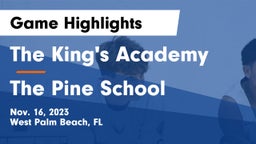 The King's Academy vs The Pine School Game Highlights - Nov. 16, 2023