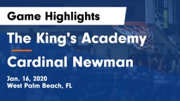 The King's Academy vs Cardinal Newman   Game Highlights - Jan. 16, 2020