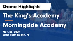 The King's Academy vs Morningside Academy Game Highlights - Nov. 23, 2020