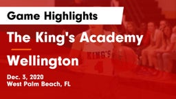 The King's Academy vs Wellington  Game Highlights - Dec. 3, 2020