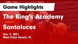 The King's Academy vs Santaluces  Game Highlights - Jan. 9, 2021
