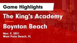 The King's Academy vs Boynton Beach Game Highlights - Nov. 9, 2021