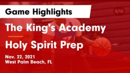 The King's Academy vs Holy Spirit Prep  Game Highlights - Nov. 22, 2021