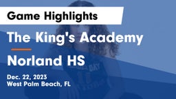 The King's Academy vs Norland HS Game Highlights - Dec. 22, 2023