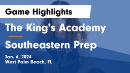 The King's Academy vs Southeastern Prep Game Highlights - Jan. 6, 2024