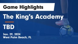 The King's Academy vs TBD Game Highlights - Jan. 29, 2024