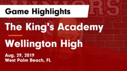 The King's Academy vs Wellington High Game Highlights - Aug. 29, 2019