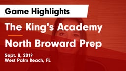 The King's Academy vs North Broward Prep  Game Highlights - Sept. 8, 2019