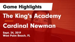 The King's Academy vs Cardinal Newman Game Highlights - Sept. 24, 2019