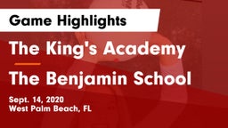 The King's Academy vs The Benjamin School Game Highlights - Sept. 14, 2020