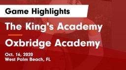 The King's Academy vs Oxbridge Academy Game Highlights - Oct. 16, 2020