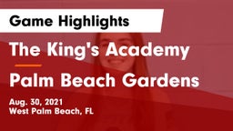 The King's Academy vs Palm Beach Gardens Game Highlights - Aug. 30, 2021