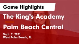 The King's Academy vs Palm Beach Central  Game Highlights - Sept. 2, 2021