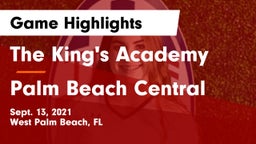 The King's Academy vs Palm Beach Central  Game Highlights - Sept. 13, 2021