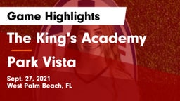 The King's Academy vs Park Vista Game Highlights - Sept. 27, 2021