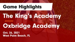 The King's Academy vs Oxbridge Academy Game Highlights - Oct. 26, 2021