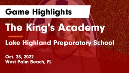 The King's Academy vs Lake Highland Preparatory School Game Highlights - Oct. 28, 2022