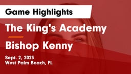 The King's Academy vs Bishop Kenny  Game Highlights - Sept. 2, 2023
