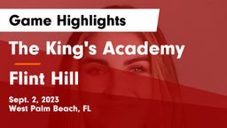 The King's Academy vs Flint Hill  Game Highlights - Sept. 2, 2023