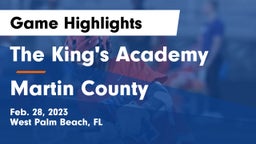 The King's Academy vs Martin County  Game Highlights - Feb. 28, 2023