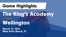 The King's Academy vs Wellington  Game Highlights - March 14, 2024