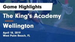 The King's Academy vs Wellington Game Highlights - April 18, 2019